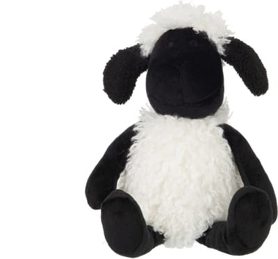J-Line Deurstop Schaap Textiel Ecru/Zwart