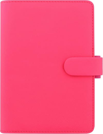 Personal Organizer A5 Formaat Saffiano Look met Snelle Sluiting en A5 Vullingen