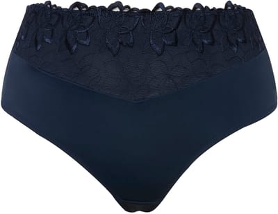 TruYou - Dames - TruYou string pantybroekje kant microvezel - Nachtblauw - Maat 62+