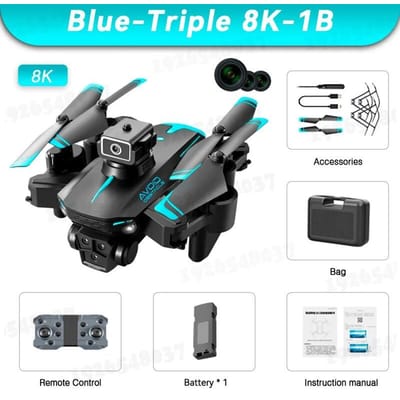 2025 Nieuwe KY605S RC Drone GPS 8K Professioneel met ESC Drie Camera's Groothoek Optische Flow Positionering Vierzijdige Obstakelvermijding Quadcopter 5000M 8K-1B