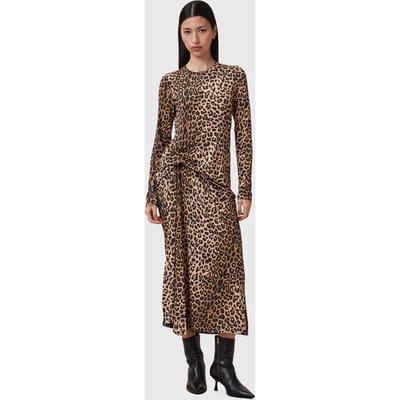 AllSaints Rivi Dress Leppo Yellow Taglia: 4 | Abiti Midi Outlet | Donna | Giallo