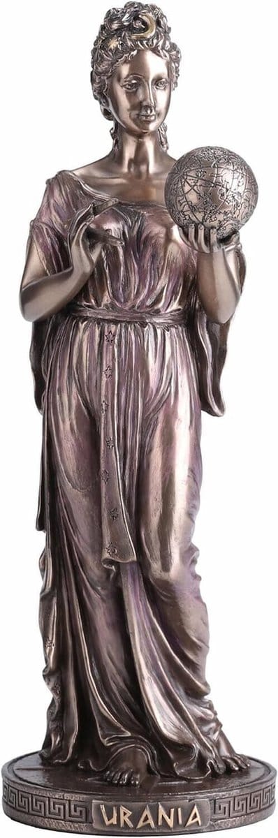 Veronese Design - Urania Griekse Godin van de Astronomie, Muze - Beeld - (hxbxd) ca. 23cm x 10cm x 8cm