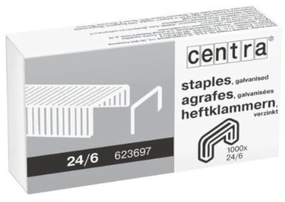 Verzinkte Nietjes 24/6 mm - 1000 Stuks voor Kantoor gebruik