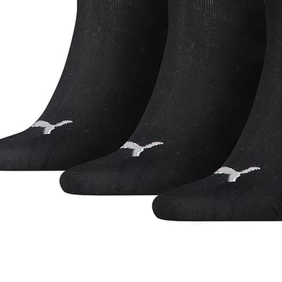 Puma Unisex Kwartaaltraining voor volwassenen (Pakket van 3) (Zwart)