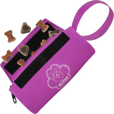 DoggyDish Patso Beloningstasje voor Trainingssnoepjes 18x7cm Roze - Apporteer speelgoed - Dummy