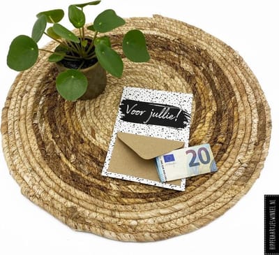Geldkaart - Cadeaukaart envelop Voor jullie - Geld geven cadeau