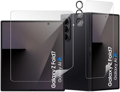 Screenprotector & Camera Protector geschikt voor Samsung Galaxy Z Fold 7 - Volledig Dekkend Premium PET