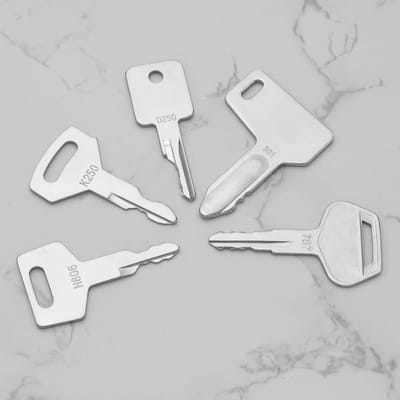 Dailygoody - Ignition Starter Key Set - 16PCS Sleutelset - Duurzaam en Betrouwbaar - Geschikt voor Excavators en Tractors - Perfect voor Bouwmachines