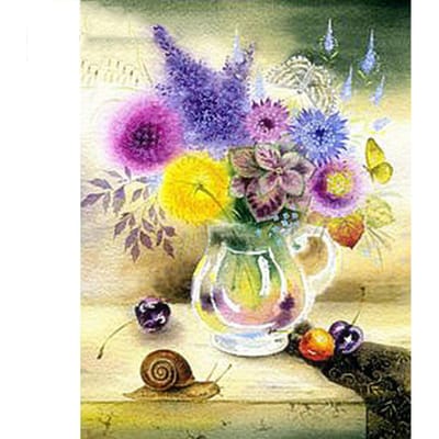 Diamant schilderij bloem diamant mozaïek verkoop ronde plant strass borduurwerk afbeelding van strass steentjes 20X30CM yellow