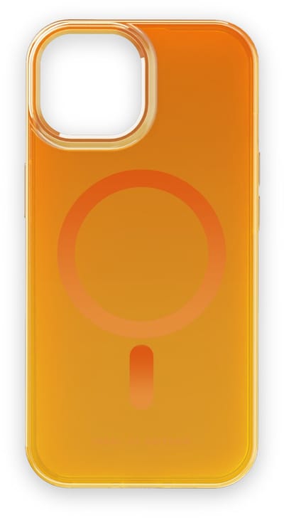 iDeal of Sweden Clear Case Mid MagSafe geschikt voor Apple iPhone 13 / 14 / 15 / 16E Orange Spritz