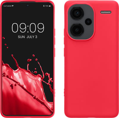 kwmobile telefoonhoesje geschikt voor Xiaomi Redmi Note 13 Pro+ 5G / Redmi Note 13 Pro Plus 5G - Hoesje voor smartphone - Back cover in neon roze