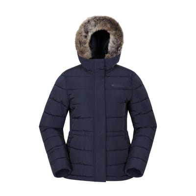 Mountain Warehouse Dames Comfort Gewatteerde Jas (Marineblauw)
