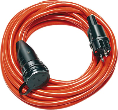Brennenstuhl Bremaxx verlengkabel (20m kabel, voor gebruik buitenshuis, IP44) oranje