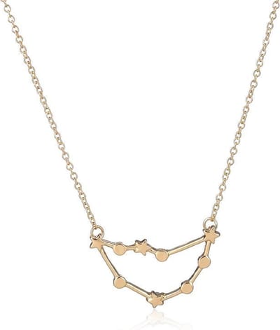 24/7 Jewelry Collection Steenbok Ketting - Sterrenbeeld - Horoscoop - Goudkleurig