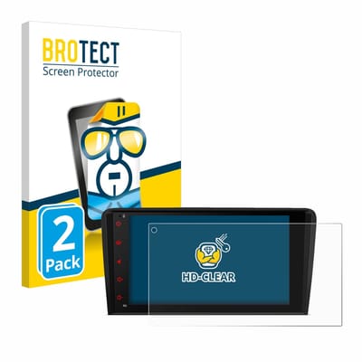 BROTECT - Screenprotector voor Xtrons PSA80A3AL - Folie Beschermfolie transparant 2 Stuks