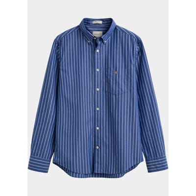 Gant Overhemd heren Blauw Klassiek poplin overhemd met 3262031/436