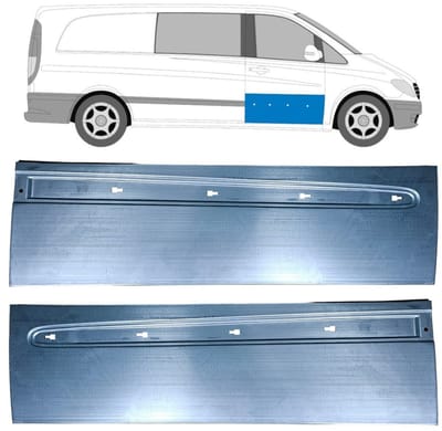 Reparatiepaneel voor deur voor Mercedes Vito W639 2003-2014 / Links / Rechts