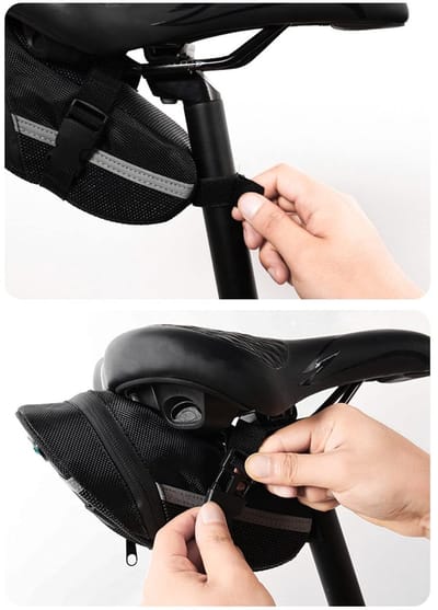 Dailygoody - Fietszadel Tas - Waterproof Onderzit Pouch voor Fietsaccessoires - Ruim en praktisch ontwerp - Geschikt voor verschillende zadels - Water
