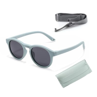 Dailygoods- Zonnebril Baby - Gepolariseerd - UV400-filter - Schokbestendig - Flexibel - Lichtgewicht - Inclusief etui en elastiek - Kinderen Zonnebril