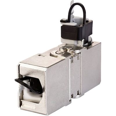 Metz Connect RJ45 Netwerk Adapter CAT 7a [1x RJ45-bus - 1x RJ45-bus] 0 mm Zilver