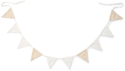 Slinger met vlaggetjes - Beige - Newborn Naturals - Little Goose