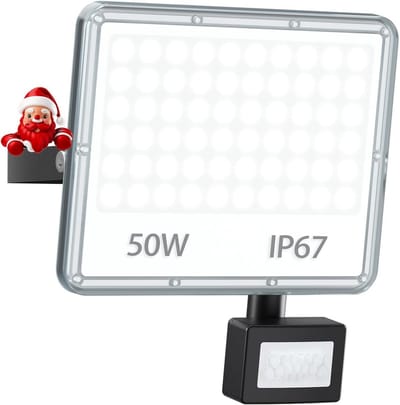 Krachtige 50W LED Buitenlamp met Bewegingsmelder - 5000 Lumen - IP67 Waterdicht