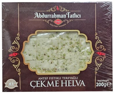 Abdurrahman Tatlici Tereyagli cekme helva - pistache fistikli - 200gr