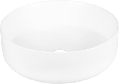 Differnz Waskom Badkamer Mira - Keramiek - Rond - Wit - 40cm