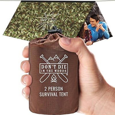 Ultralight Survival Tent voor 2 Personen - Mylar Noodonderkomen met Paracord voor Buitenavonturen