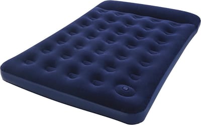 Luchtbed Dubbel - Kampeerbed Opblaasbaar - Outdoor Kamperen - Geïntegreerde Voetpomp - 137 x 192 cm - Blauw