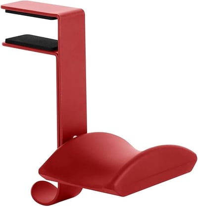 Hoofdtelefoonstandaard - Headset Houder - Bureau Organisatie - Veilige Opslag - Compact Ontwerp - Rosso