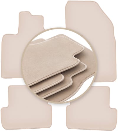 PREMIUM beige vloermatten voor: Dacia Sandero III hatchback 2021-