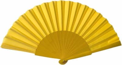 Spaanse waaier - Flamenco - XL - geel - bij jurk