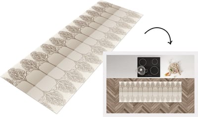 Keukenloper - Loper keuken - Design - Bomen - Bos - 150x50 cm - Keukenloper vinyl