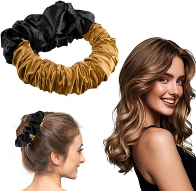 Zijdeachtige Heatless Curls - Luxe Velvet Curling Loops voor Zacht Slapen en Perfecte Krullen voor Lang en Dik Haar
