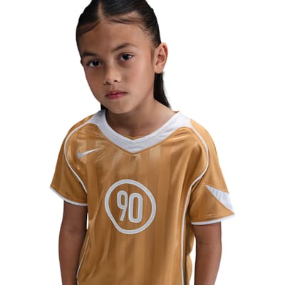 Nike Df T90 Energy Jersey T-shirts Kinder - Goud - Maat 147 - 158 CM - Poly Jersey