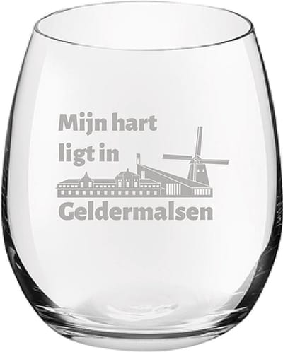 Gegraveerde Drinkglas 39cl Geldermalsen