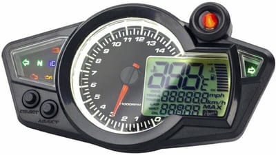 Geschikt voor Verhoog de prestaties van uw motorfiets met de 12V 14000 RPM LCD digitale motorfietssnelheidsmeter: ideaal voor PS250 1, 2, 4 cilinder toerenteller!