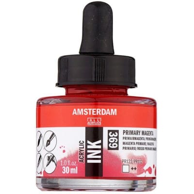 Amsterdam Acrylic Inkt Fles 30 ml Primairmagenta 369