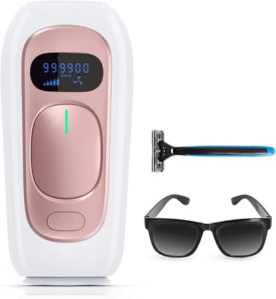 Laser ontharing voor vrouwen en mannen Permanent IPL ontharingsapparaat geüpgraded naar 999.900 flitsen Pijnloos voor gezicht, benen, armen, bikinilijn en gebruik voor het hele lichaam