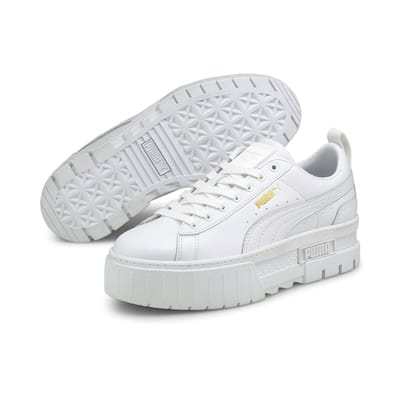 Puma Mayze Classic Wn's Lage sneakers - Leren Sneaker - Dames - Wit