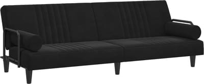 Slaapbank - Uitklapbaar - Slaapstoel - Logeerbed - Zetelbed - Slaapfauteuil - Vouwbed - 1 persoons - Zeer comfortabel - Zwart