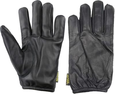 Leren Handschoenen - Kevlar Gevoerde Handschoenen – Swift Classic Kevlar – Leren Winterhandschoen – 100% Runder Leder - Zwart - Unisex Dames & Heren - Maat XL