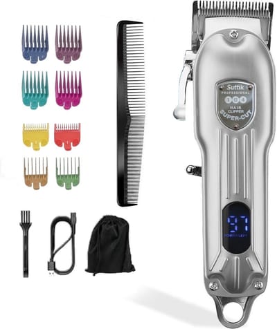 Suttik Professionele Draadloze Tondeuse - Trimmer - Haar - Baard - Tondeuse Mannen Hoofdhaar - Haartrimmer - Hair - Mannen-Vrouwen