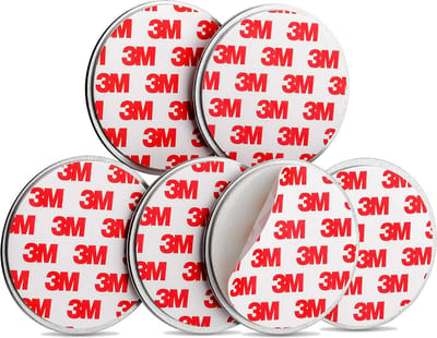 5 Stuks - 3M - 70mm -  Rookmelder Bevestiging Magneet - Ophangsysteem - Magneten - Rookmelder Montage set - Smoke Detector Magnets - Brandmelder