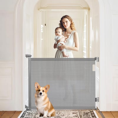 Unyqoos ® Uittrekbaar Veiligheidsnet 0 tot 140 cm Geschikt voor Kinderen en Huisdieren, Binnen en Buiten