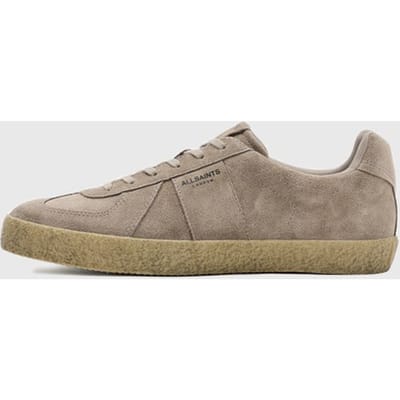 AllSaints Jaimee Suede Low Top Taupe Brown/gum Maat: 46 | Sneakers Outlet | Heren | Bruin