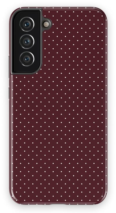 Micro Dots Tough Hoesje Samsung Galaxy S22 Plus | Geschikt Voor Mag | Stippen Motief Backcover Samsung Galaxy S22 Plus Wine Dots
