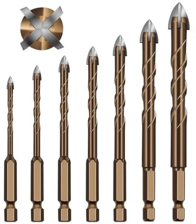Allecto - 7-delige Tegelboor Set - Boor voor Keramiek - Harde carbide