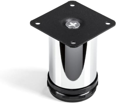 meubelpoot JIM chroom Ø 50 mm / Hoogte: 80 mm hoog draagvermogen door sterke buis van SO-TECH